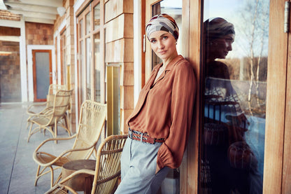 Shakti Turban I Caramel Graphics I Christine Headwear