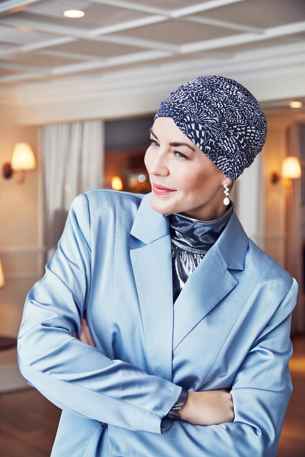 HocYoga Turban I Floating Navy I Christine Headwear