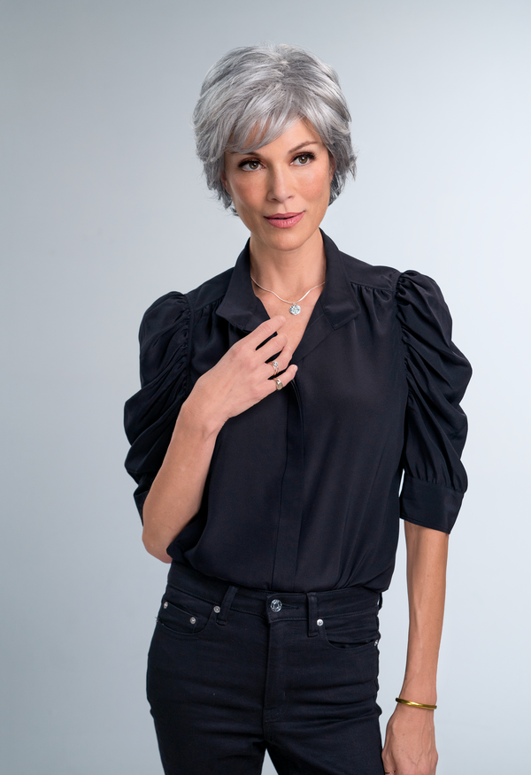 Jazz, Wigs NZ, Wigs, wigs Auckland, Jon Renau, synthetic wig, grey wig